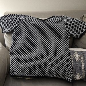 Talbot's Geometric Lightweight Sweater SZ MEDIUM PETITE